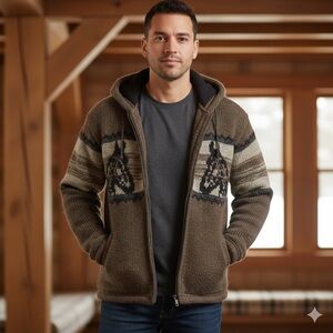 Rocky Mountain Outfitters Mens/Unisex 100% Exterior Wool Sweater